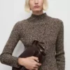 Gestreifter Pullover mit Rundhalsausschnitt