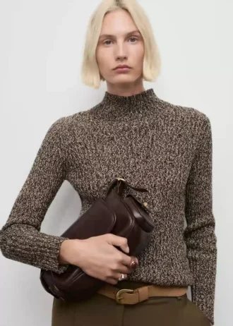 Gestreifter Pullover mit Rundhalsausschnitt