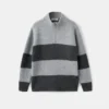 Gestreifter Pullover mit Rundhalsausschnitt