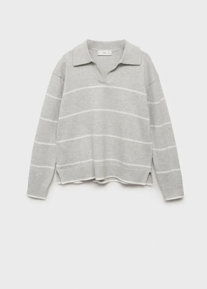 Gestreifter Rollkragenpullover Gestreifter Rollkragenpullover