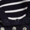 Gestreifter Strick-Strampler Gestreifter Strick-Strampler