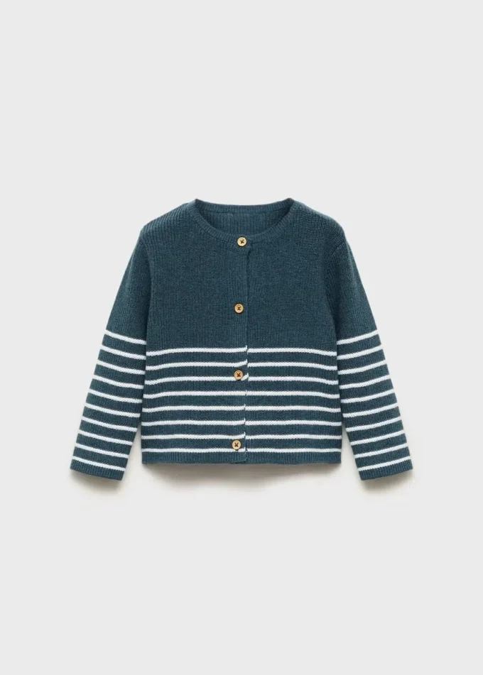 Gestreifter Strickcardigan Gestreifter Strickcardigan