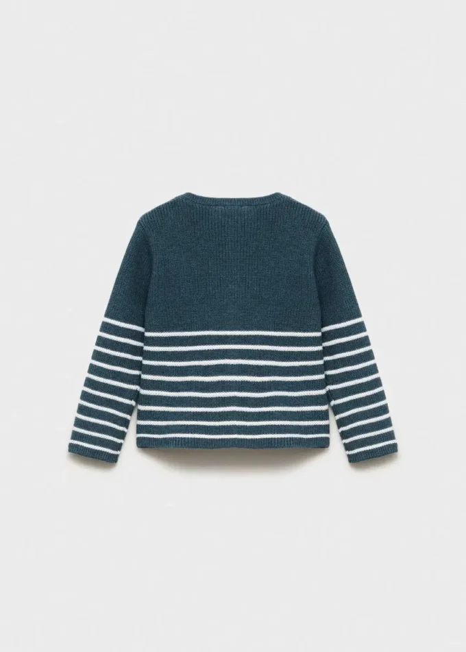 Gestreifter Strickcardigan Gestreifter Strickcardigan