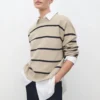 Gestreifter Strickpullover