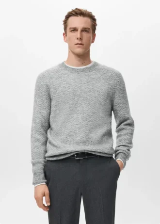 Gestreifter Strickpullover Gestreifter Strickpullover