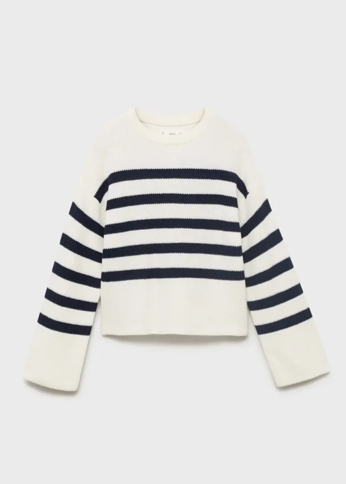 Gestreifter Strickpullover Gestreifter Strickpullover