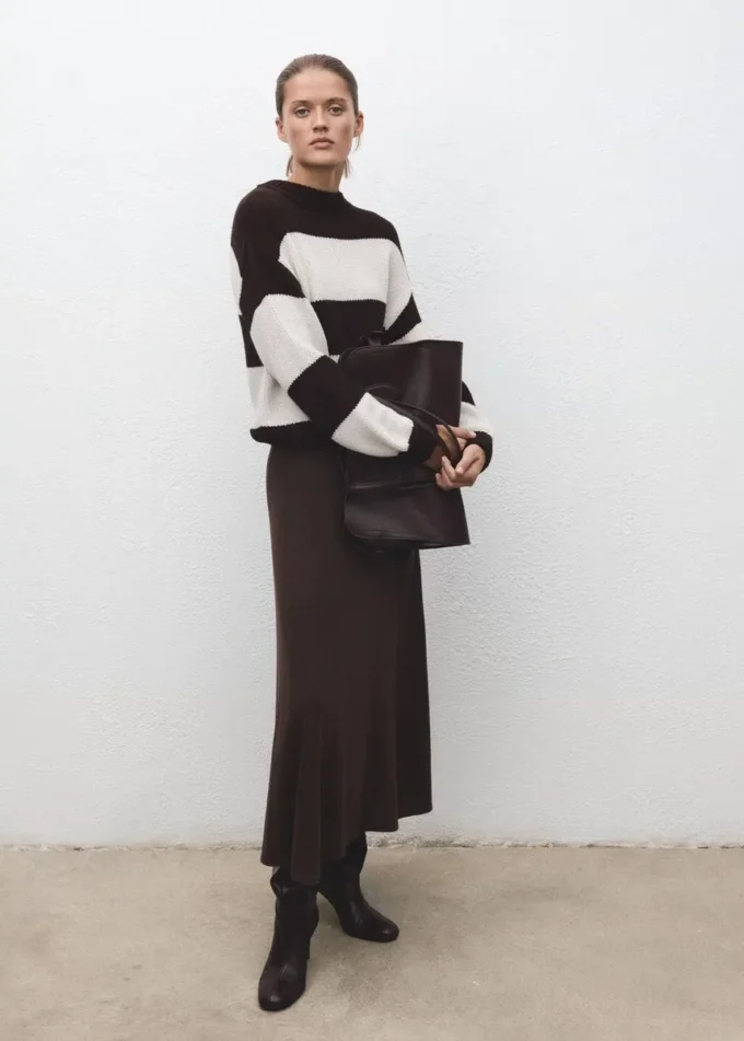 Gestreifter Strickpullover