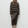 Gestreifter Strickpullover