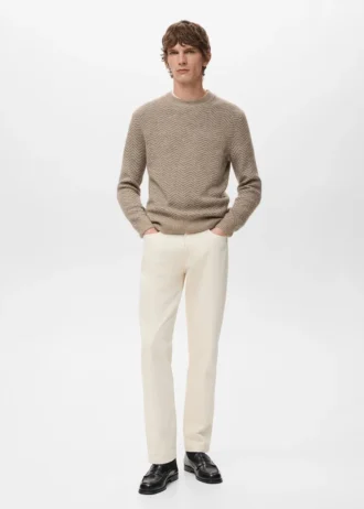 Gestreifter Strickpullover Gestreifter Strickpullover
