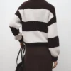 Gestreifter Strickpullover