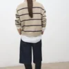 Gestreifter Strickpullover