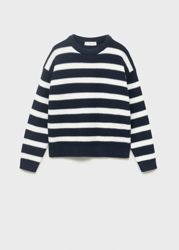 Gestreifter Strickpullover Gestreifter Strickpullover