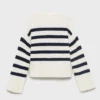 Gestreifter Strickpullover Gestreifter Strickpullover