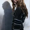 Gestreifter Strickpullover