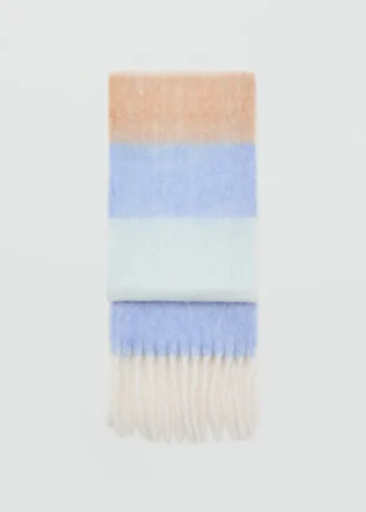 Gestreifter Strickschal