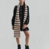 Gestreifter Strickschal Gestreifter Strickschal
