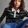 Gestreiftes Baumwoll-Poloshirt Gestreiftes Baumwoll-Poloshirt