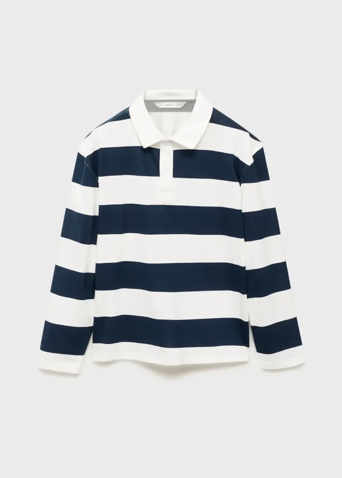 Gestreiftes Baumwoll-Poloshirt Gestreiftes Baumwoll-Poloshirt