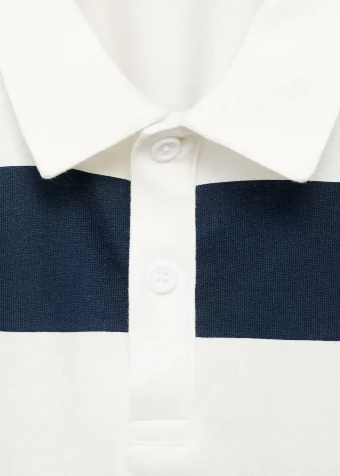Gestreiftes Baumwoll-Poloshirt Gestreiftes Baumwoll-Poloshirt
