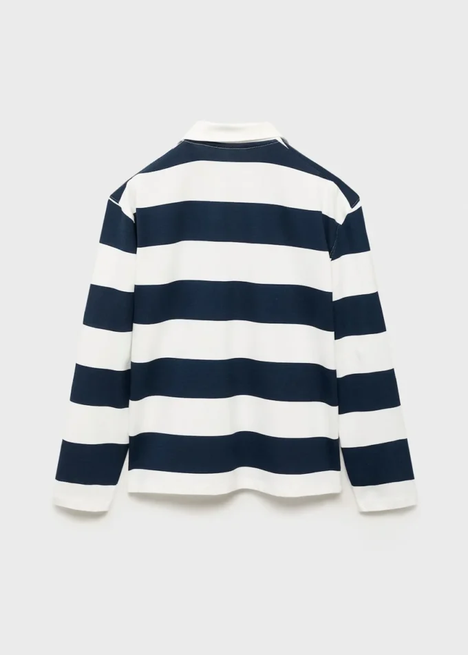 Gestreiftes Baumwoll-Poloshirt Gestreiftes Baumwoll-Poloshirt