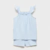 Gestreiftes Baumwoll-Pyjama-Set Gestreiftes Baumwoll-Pyjama-Set
