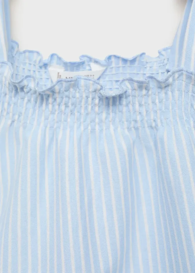 Gestreiftes Baumwoll-Pyjama-Set Gestreiftes Baumwoll-Pyjama-Set