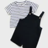 Gestreiftes Baumwoll-T-Shirt Gestreiftes Baumwoll-T-Shirt