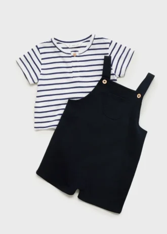 Gestreiftes Baumwoll-T-Shirt