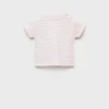 Gestreiftes Baumwoll-T-Shirt Gestreiftes Baumwoll-T-Shirt