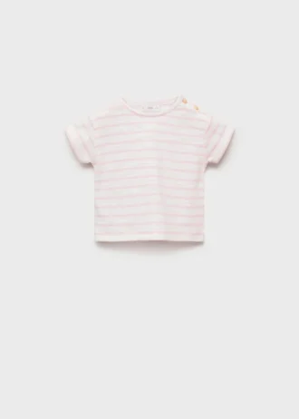 Gestreiftes Baumwoll-T-Shirt