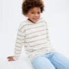 Gestreiftes Baumwoll-T-Shirt Gestreiftes Baumwoll-T-Shirt