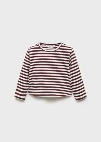 Gestreiftes Baumwoll-T-Shirt