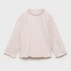 Gestreiftes Baumwoll-T-Shirt Gestreiftes Baumwoll-T-Shirt