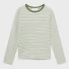 Gestreiftes Baumwoll-T-Shirt Gestreiftes Baumwoll-T-Shirt