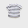 Gestreiftes Baumwoll-T-Shirt Gestreiftes Baumwoll-T-Shirt