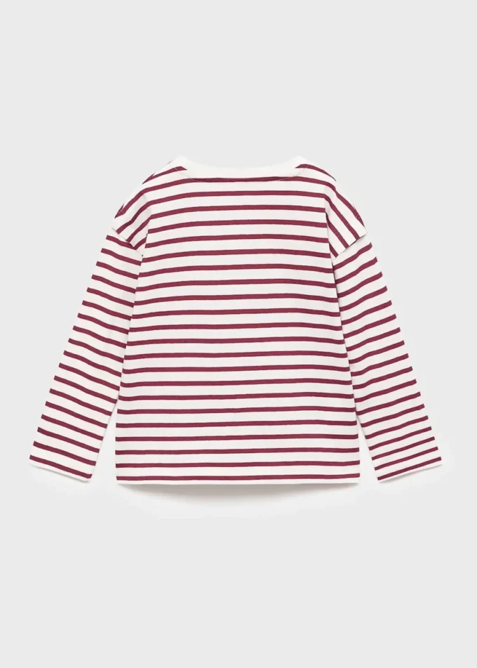 Gestreiftes Baumwoll-T-Shirt Gestreiftes Baumwoll-T-Shirt