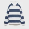 Gestreiftes Kapuzensweatshirt Gestreiftes Kapuzensweatshirt