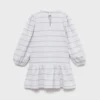 Gestreiftes Kleid aus Baumwollmischung Gestreiftes Kleid aus Baumwollmischung