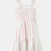 Gestreiftes Kleid mit Rüschen Gestreiftes Kleid mit Rüschen