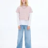 Gestreiftes Kurzarm-T-Shirt Gestreiftes Kurzarm-T-Shirt