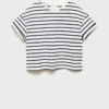 Gestreiftes Kurzarm-T-Shirt Gestreiftes Kurzarm-T-Shirt