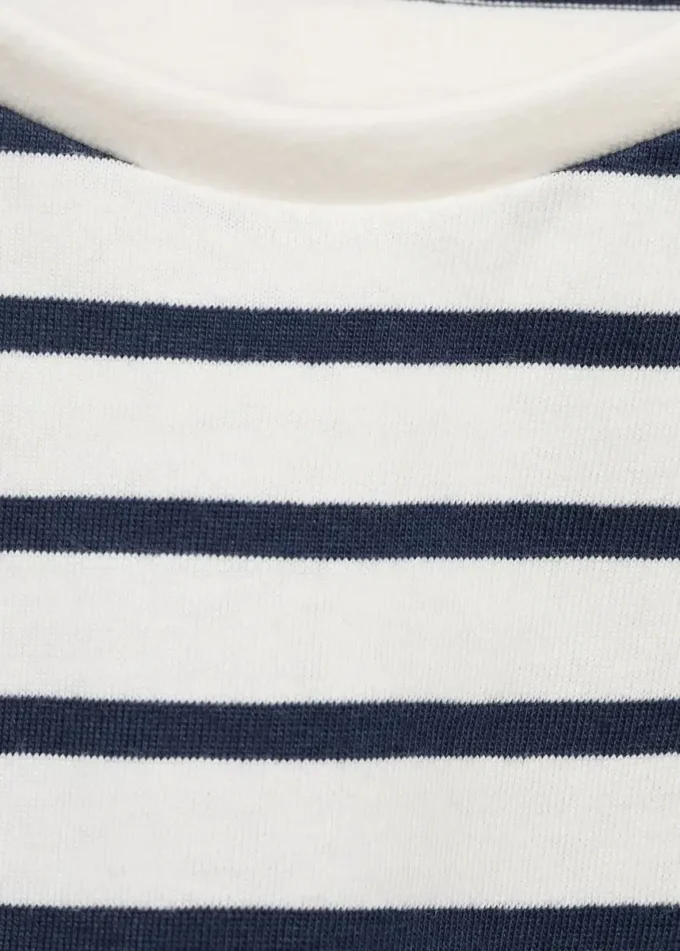 Gestreiftes Kurzarm-T-Shirt Gestreiftes Kurzarm-T-Shirt