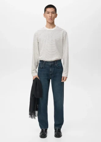 Gestreiftes Langarm-T-Shirt Gestreiftes Langarm-T-Shirt