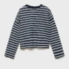 Gestreiftes Langarm-T-Shirt