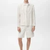 Gestreiftes Leinen-Overshirt Gestreiftes Leinen-Overshirt