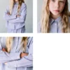 Gestreiftes Oversize-Hemd aus Baumwolle Gestreiftes Oversize-Hemd aus Baumwolle