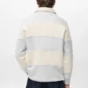 Gestreiftes Polo-Sweatshirt Gestreiftes Polo-Sweatshirt