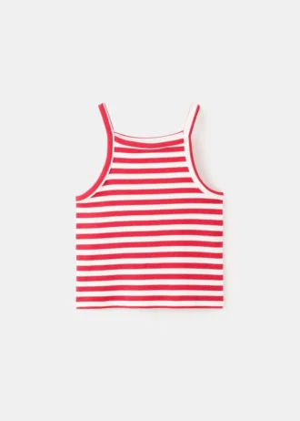 Gestreiftes Ripp-T-Shirt
