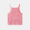 Gestreiftes Ripp-T-Shirt Gestreiftes Ripp-T-Shirt