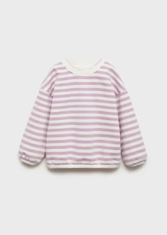 Gestreiftes Sweatshirt aus Baumwollmischung